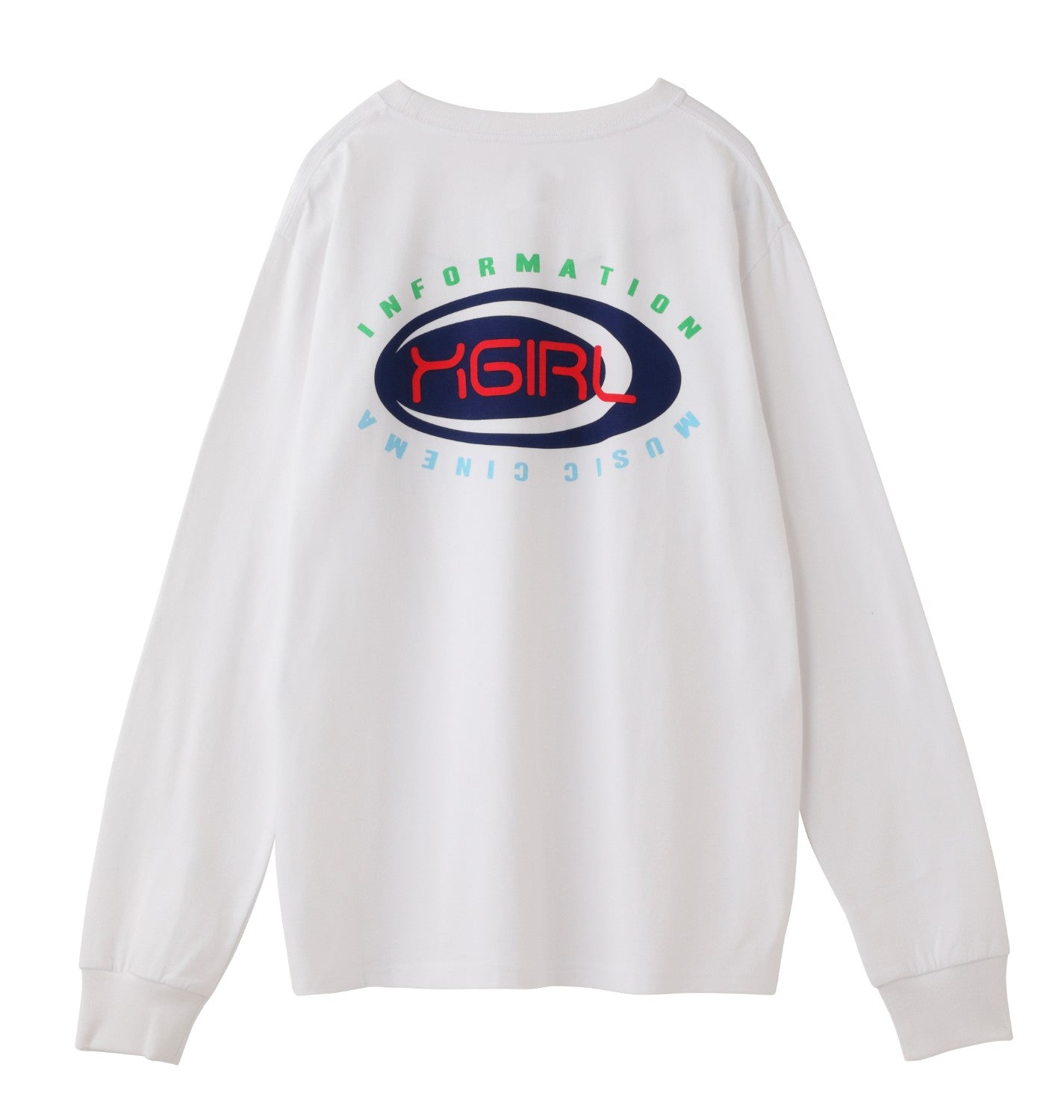 MULTI COLOR OVAL LOGO L/S REGULAR TEE - X-girl