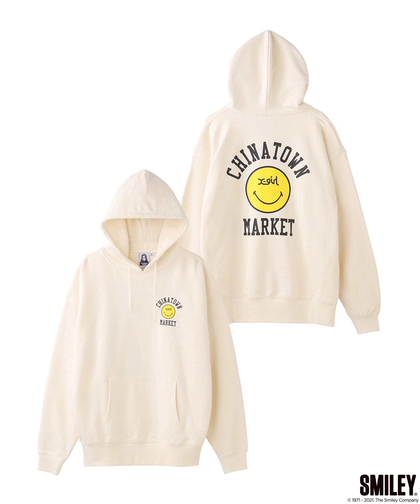 X-girl × CHINATOWN MARKET WINKY SWEAT HOODIE