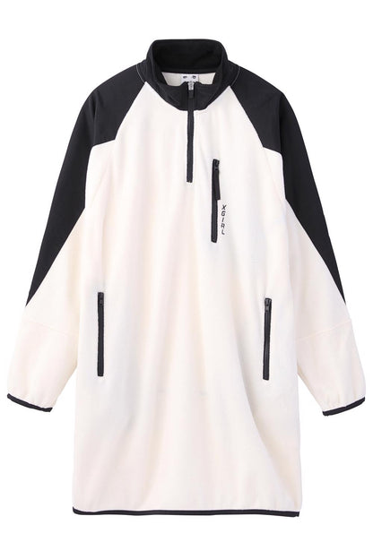HALF ZIP FLEECE DRESS - X-girl