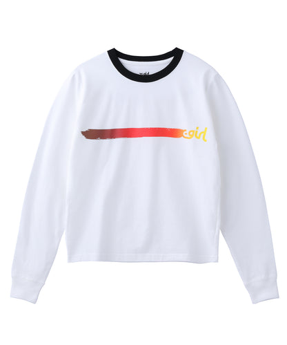 GRADATION MILLS LOGO L/S BABY TEE, T-SHIRT, X-Girl  