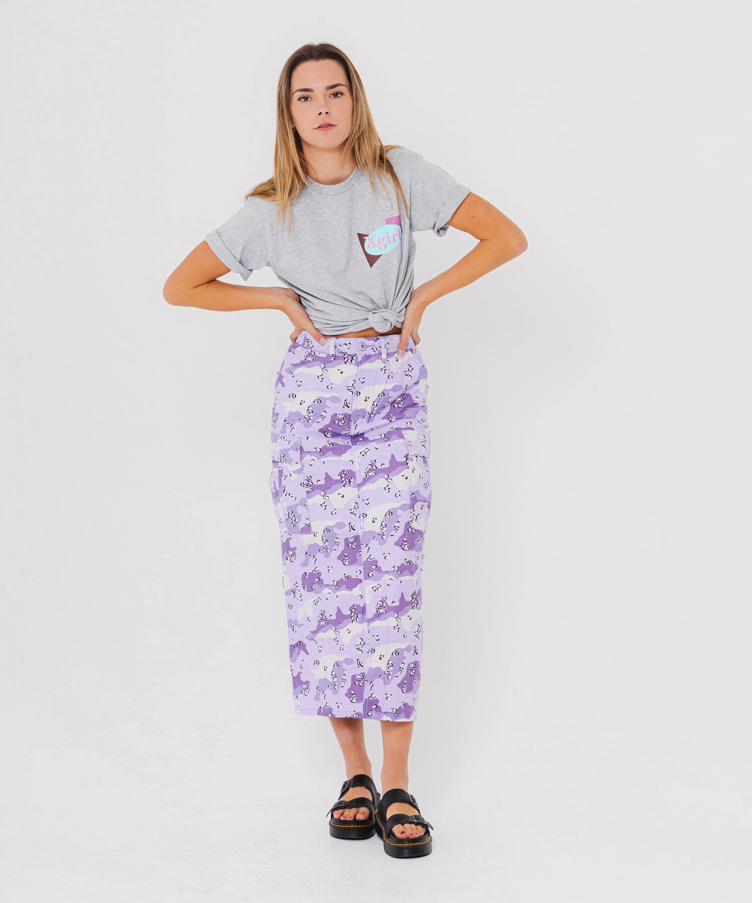 DESERT CAMO SKIRT - X-girl