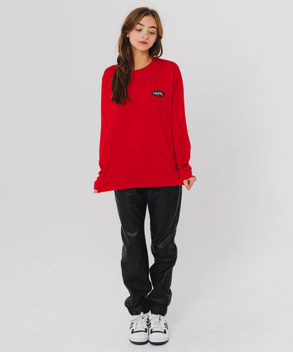 MULTI COLOR OVAL LOGO L/S REGULAR TEE - X-girl