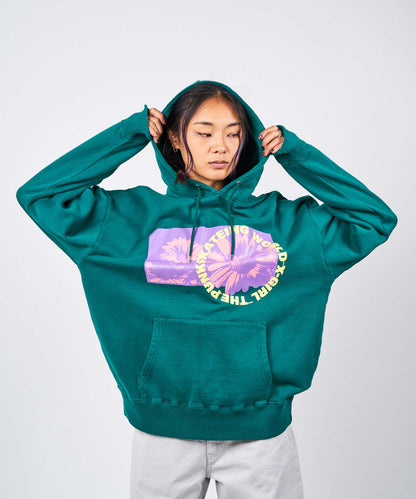 MONOCHROME DAISY SWEAT HOODIE