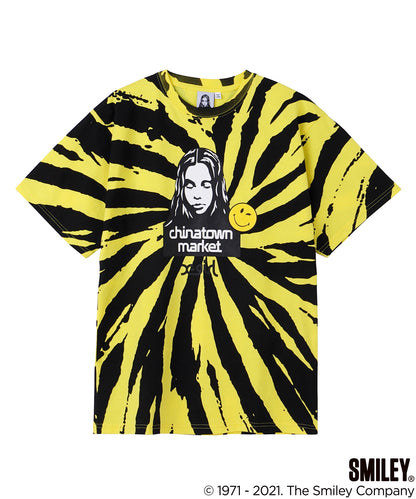 X-girl × CHINATOWN MARKET WINKY FACE S/S TEE